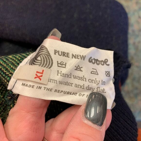 Blarney Castle Designs Wool Ireland Sweater sz XL EUC - Picture 5 of 5